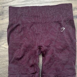 Burgundy High-Waisted Leggings